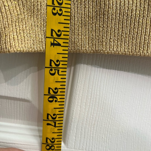 St. John Metallic Gold Shimmer Sleeveless Tank Women’s Camisole Blouse Top Shirt - Picture 5 of 10